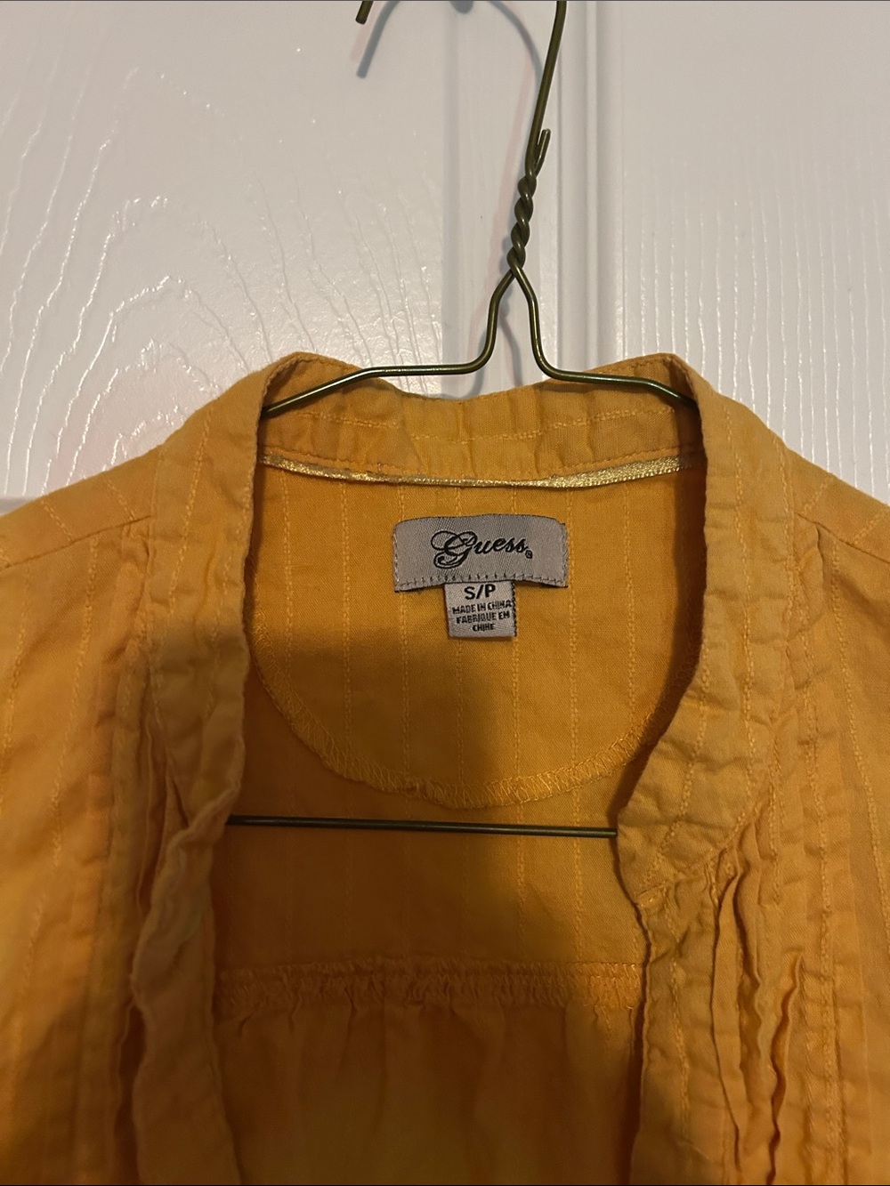 Yellow Short-Sleeve Ruffled Tunic - Picture 2 of 7